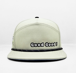 Custom Embroidered 7 Panel Laser Cut Perforate <b>Snapback</b> <b>Cap</b> with Rope for Adults Casual Street Style Produced in Vietnam Factory - Product Image 1