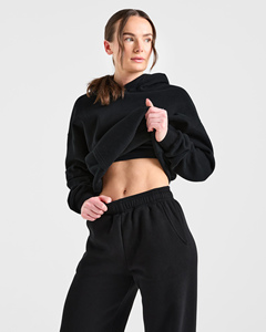 Pantalones Deportivos Negros Extra Grandes de Primera Calidad, Tela Suave al Tacto, Pantalones Deportivos de Pierna Recta para Mujer, Proveedor y Fabricante - Product Image 5
