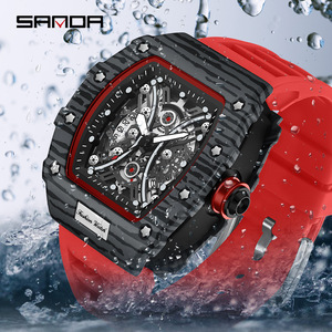 Reloj de Cuarzo Cuadrado para Hombre con Función de Calendario Luminoso, Reloj de Pulsera Moderno y Casual - Product Image 1