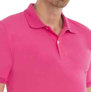 Polo homme tendance, best-seller, couleur personnalisée, tissu extensible, manches courtes, prix abordable, polo homme lisse - Product Image 5