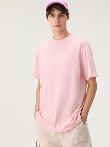 T-shirt vintage de haute qualité à manches courtes et col rond pour homme, 100 % coton, motif imprimé décontracté, longueur longue - Product Image 3