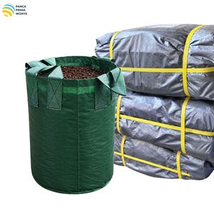 Sac de culture haute qualité 100L en PEHD avec 4 poignées, résistant aux UV, avec trous de drainage pour plantes de pépinière, de ferme et de jardin - Product Image 3