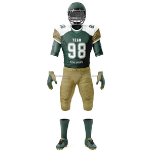 Vente en gros d'uniformes de football américain BLUE EAGLE SPORTS unisexes, 100% polyester, haute qualité, résistants, maille extensible respirante, séchage rapide - Product Image 4