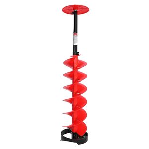 Trapano Elettrico Senza Fili per Pesca sul Ghiaccio, Diametro 8 Pollici, Lunghezza 41 Pollici, Punta in Nylon, Asta di Prolunga 13,4 Pollici e Adattatore per Trapano - Product Image 5