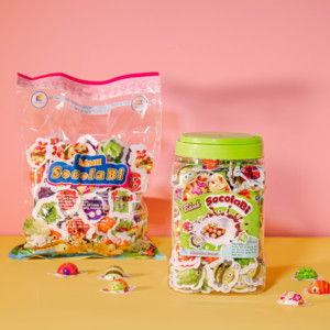 Funny, soft, sweet cartoon chocolate cake with many funny animal shapes for children, Dai Long brand - Product Image 3