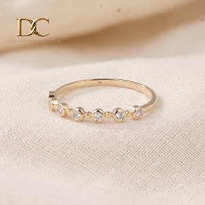 Bague en or massif 9 carats avec diamant de laboratoire certifié IGI, bijoux de luxe pour femmes, mariage et soirée, fabricant en gros - Product Image 3