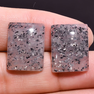 Cabochon d'aquamarine noire de qualité supérieure, exclusif, forme rectangulaire lisse, couleur naturelle, pour la création de bijoux DIY créatifs - Product Image 2