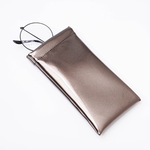 RTS Rectangle PU Leather Sunglasses Case & <b>Eyeglass</b> Pouch with Automatic Snap Closure Semi-Hard Protective Glasses <b>Holder</b> - Product Image 2