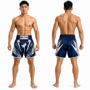 High Quality Wholesale Customized Muay Thai Kick Boxing Shorts Thailand Inspired Customizable Athletic <b>Boxer</b> Shorts - Product Image 2