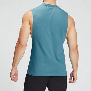 Débardeur pour homme en coton tricoté, écologique, respirant, séchage rapide, vêtements de sport pour la salle de sport, entraînement, fitness, matière légère - Product Image 3
