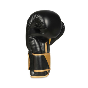 Gants de boxe professionnels de haute qualité, respirants, avec logo personnalisé imprimé, en cuir PU, avec fermeture à boucle et crochets pour adultes - Product Image 2