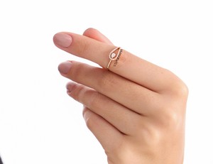แหวนเพชรทรงหยดน้ำดีไซน์หรูหราสำหรับผู้หญิง ทอง 10K 14K 18K เงิน 925 935 เครื่องประดับดีไซเนอร์สุดหรู - Product Image 4