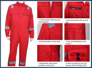 Overol de Seguridad de Alta Visibilidad Ignífugo, Ropa de Trabajo FR, Traje Protector Reflectante, Equipo de Protección Personal Industrial para Petróleo, Gas y Soldadura, OEM - Product Image 6