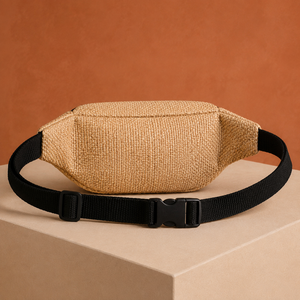 Bolso de Pecho de Diseño Casual en Material de Algodón, Correa Ajustable, Cierre de Cremallera, Bolso de Cintura Ecológico, Ligero, para Viajes, Todas las Temporadas - Product Image 4
