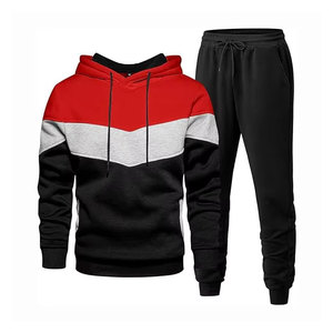 Traje de entrenamiento de poliéster 100% transpirable para hombre, personalizado OEM 2025, con cuello alto y media cremallera, para otoño - Product Image 6