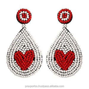 ต่างหูประดับลูกปัดเพทายรูปทรงเมล็ดพันธุ์ งานแฮนด์เมด น่ารัก ตกแต่งด้วยงานปัก ชุบทอง วัสดุอัลลอยด์ แบบห้อยระย้า สำหรับผู้หญิงและเด็กผู้หญิง รับสั่งทำ - Product Image 5