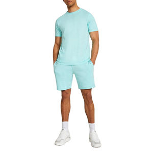 Custom Wholesale Comfortable <b>Men's</b> T-<b>Shirts</b> & Shorts Sets 100% Cotton Breathable For Casual Or Sportswear For <b>Men</b> - Product Image 4
