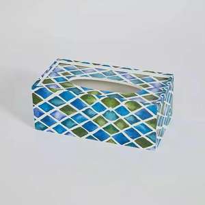 Caja de pañuelos Lodi Impex de calidad premium, hecha a mano, ecológica, para decoración del hogar y regalos, con acabado de madera duradero para mesa. - Product Image 2