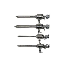 Shemax Laparoscopic Trocar with Cannula Multifunction Arc Needle Flip Type 10mm 5mm 7mm 3mm Reusable Instruments 4Pc