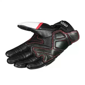 Gants de moto en cuir personnalisés, compatibles écran tactile, à doigts entiers, pour l'hiver, avec protection rigide des articulations, unisexes, OEM, pour la course, le cyclisme en plein air - Product Image 2