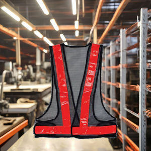 เสื้อกั๊กวิ่งสะท้อนแสง ANSI Class 1 LED แบบใหม่ หลายฟังก์ชั่น สำหรับคนทำงานกลางแจ้ง ผลิตจากโรงงานโดยตรง - Product Image 1
