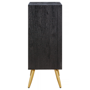 GALAXY Collection Solid Wood Bedroom <b>Storage</b> Tallboy With <b>4</b> <b>Drawers</b> Modern Dresser Cabinet Natural Wood Grain Finish - Product Image 4
