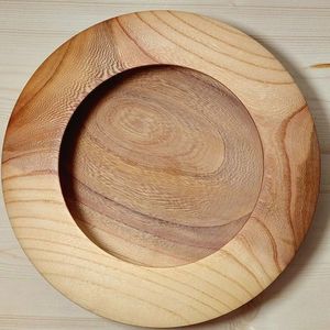 Assiette en bois artisanale de haute qualité avec grain naturel unique, plat de service élégant et vaisselle décorative - Product Image 6