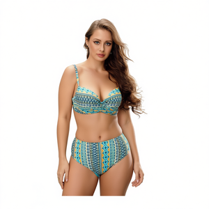 HDJ Plus Size One Piece Swimsuit <b>Tummy</b> <b>Control</b> Conservative Beachwear Sexy Monokini Bathing Suit sq66364 - Product Image 2