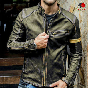 Veste en cuir sur mesure Ryan Pro Gear pour homme, tissu confortable et respirant avec logo personnalisé - Product Image 6