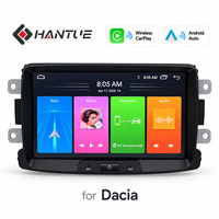 HANTUE Lecteur multimédia de voiture à écran tactile de 8 pouces, autoradio stéréo DSP GPS Carplay Android 2 Din Bluetooth pour Dacia