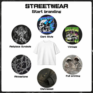 เสื้อยืดคอตตอนสีเทาทรงโอเวอร์ไซส์สำหรับผู้ชาย พิมพ์ลายตัวอักษรด้านหน้าแบบกำหนดเอง ดีไซน์ลำลอง คอกลม แขนสั้น - Product Image 4