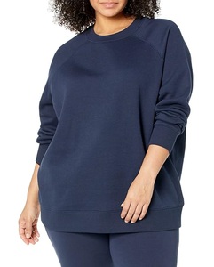 Nouveau design, sweat-shirt en coton pour femme, col rond, manches longues, épaules tombantes, uni, confortable, décontracté, fabriqué au Bangladesh - Product Image 6