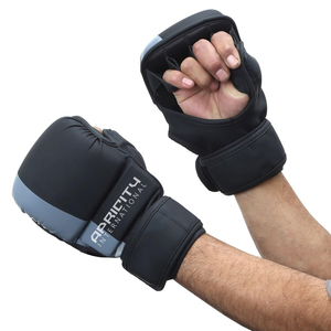 Cowhide Leather MMA Boxing Gloves with <b>Hook</b> and Loop Closure Customizable Logo UV Protection Lightweight Unisex for Adults - Product Image 4