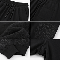 Pantalon de jogging ample pour homme, couleur personnalisable, entrejambe bas, 100% coton, écologique, respirant, infroissable, délavé à l'acide