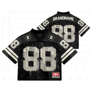 เสื้อยืดโอเวอร์ไซส์ทรงบ็อกซี่ คอวี สปอร์ต วินเทจ ลุคซัมเมอร์ ผ้าเจอร์ซีย์ตาข่าย ทรงหลวม ตัดสั้น สำหรับผู้ชาย เล่นฟุตบอล สไตล์แบ็กกี้ รุ่นใหม่ล่าสุด - Product Image 3