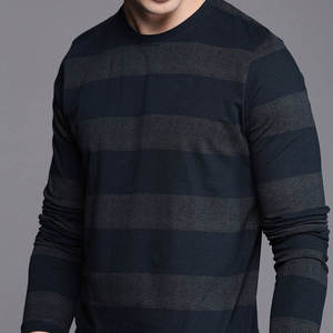 Vêtements pour hommes, t-shirt à manches longues, coton, polyester, chemise de sport unie, polo écologique, vêtements de mode - Product Image 4