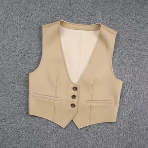 Chaleco de Cuero Genuino de Alta Calidad para Mujer, Transpirable, Ecológico y Personalizable - Product Image 5