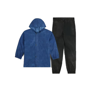 Unisex <b>Black</b> Cotton Jogger Pants Breathable Elastic Waist All Seasons Wear Men and Women <b>Rain</b> Suit - Product Image 4