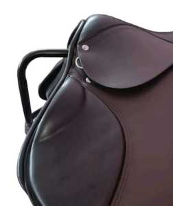 Silla de Montar Inglesa de Cuero para Salto, Cómoda y Duradera, con Estructura de Madera y Herrajes de Latón Niquelado - Product Image 2