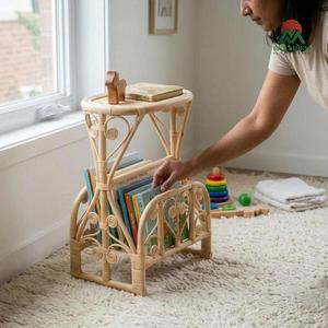 Table en rotin pour enfants NhAT Minh, forme ovale, design tropical, écologique, utilisation en intérieur - Product Image 2