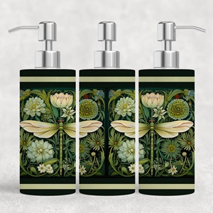 Distributeur de lotion à motif floral, pompe à lotion élégante, accessoire de salle de bain parfait pour la maison et les cadeaux, fabriqué en Inde - Product Image 2