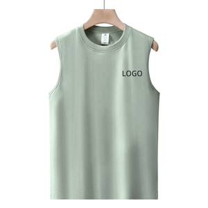 Débardeur d'été pour homme, sans manches, décontracté, en coton doux lavé, vêtement de sport, gilet de gym respirant, confort et style pour le fitness - Product Image 3