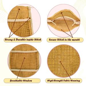 ถุงตาข่ายปอกระเจาแบบมีเชือกผูก ขนาด 25x20 ซม. ย่อยสลายได้ตามธรรมชาติ เป็นมิตรกับสิ่งแวดล้อม รับน้ำหนักได้ 1 กก. คุณภาพพรีเมียม สำหรับเก็บของสด - Product Image 3