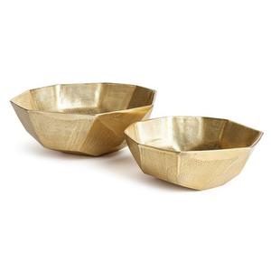 Bol à fruits rond en métal écologique, pièce unique, en acier poli, durable, élégant, emballage soigné - Product Image 1