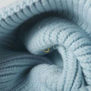 Bonnet en laine tricoté pour femme, avec oreilles de chat lumineuses, en fourrure de lapin épaisse et mignonne, sans visière, pour l'extérieur, automne-hiver - Product Image 3