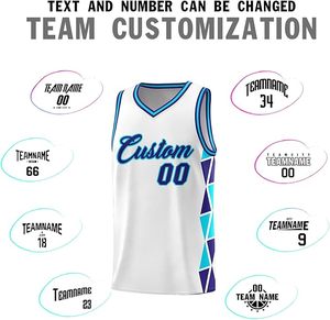 Maillot de basket-ball en polyester maille de qualité supérieure 100 % confortable, tendance, avec nom d'équipe imprimé, fabrication OEM - Product Image 3