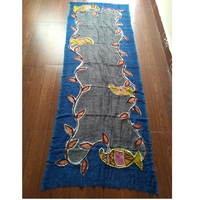Bufanda Bordada a Mano 70x180cm, Lana Merino Pura, Antibacteriana, Ligera, Elástica en Cuatro Direcciones, Transpirable, Resistente al Viento