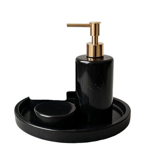 Wholesale Waterproof 4 Piece Bathroom <b>Soap</b> Dispenser <b>Set</b> 500ml - Product Image 3