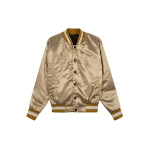 แจ็กเก็ตผ้าซาตินซาตินสำหรับผู้ชายเสื้อแจ็กเก็ตกันน้ำปักลายเสื้อทีมโรงเรียน - Product Image 5