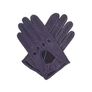 Gants de conduite en cuir pour hommes, gants de conduite en cuir véritable de qualité supérieure, gants de conduite pour hommes et femmes, gants de conduite OEM - Product Image 2